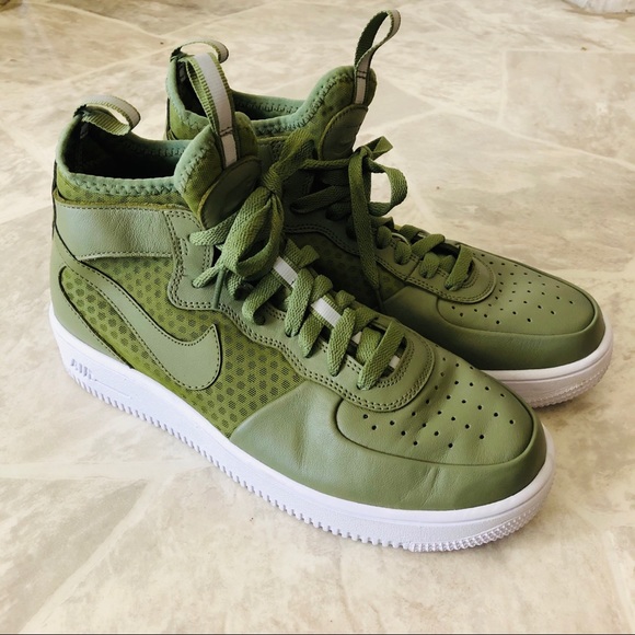 Nike Shoes - Nike Air Force 1 Ultraforce mid sneaker green SZ 8